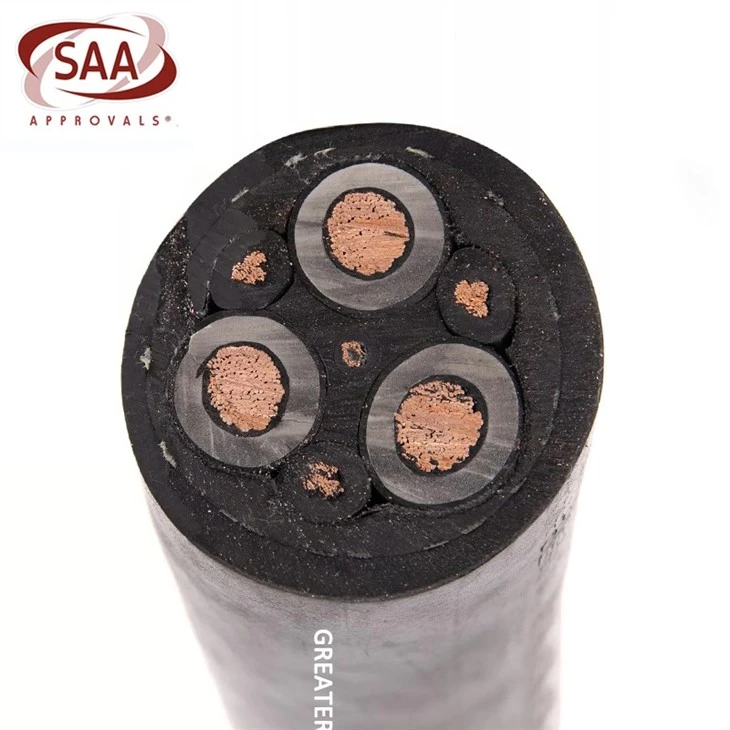Type 2S 1.1/1.1KV & 3.3/3.3KV Individually Screened Mining Cable